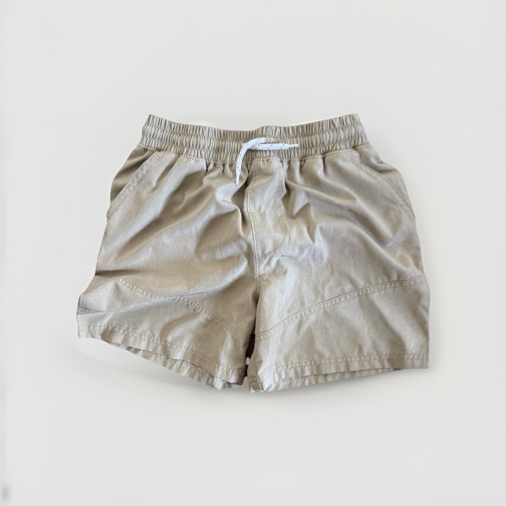 OshKosh B'gosh Kids Khaki Pull-On Shorts Size 10/10A Elastic Waist Beige Casual